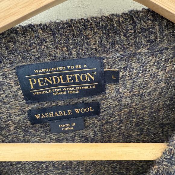 Pendleton Washable Wool Sweater Classic Pullover Size Large - Picture 3 of 5